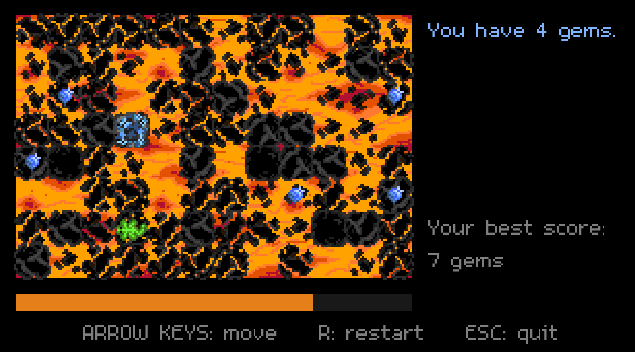 Screenshot from the beta version of The Floor is Lava.